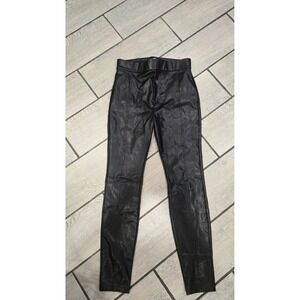 ASTARS Black Faux Leather Stretchy Skinny Pants Women's Size M